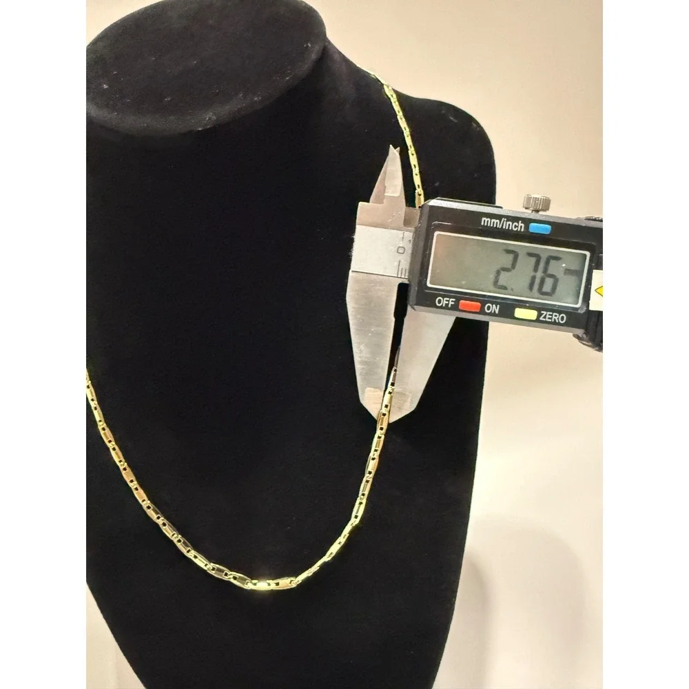 mariner necklave chain 14k gold filled 2.75mm 18 inches lobster clasp